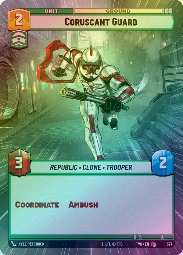 Coruscant Guard (Hyperspace) - 377 - Common (Foil)
