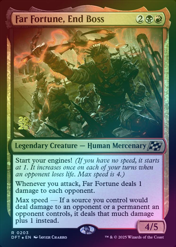 Far Fortune, End Boss - Prerelease Promo (Foil) (PDFT)