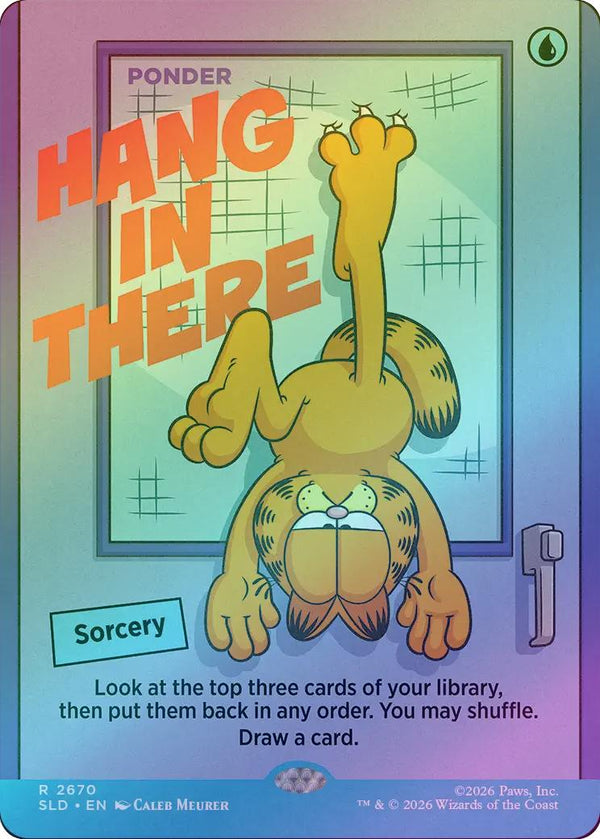 Hang in There // Ponder - Garfield: Motivationally Challenged (Foil) (SLD)