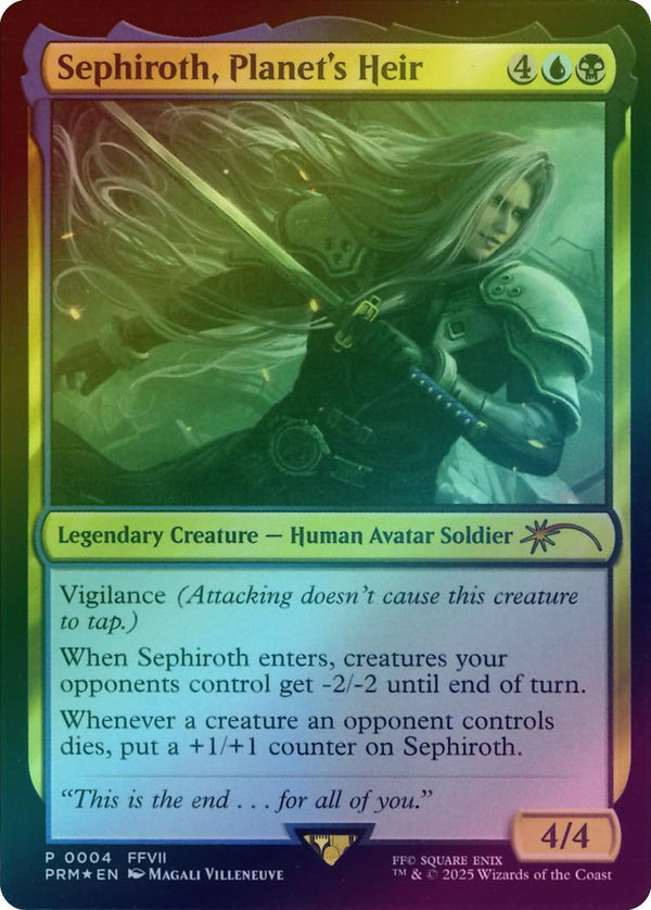 Sephiroth, Planet's Heir (Foil) (PMEI) (FFVII PRM 0003)