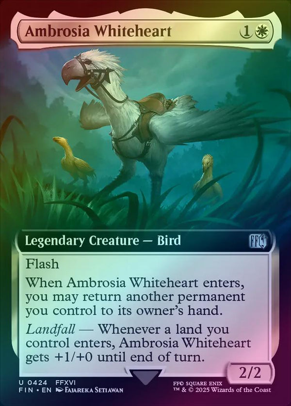 Ambrosia Whiteheart - Extended Art (Foil) (FIN)