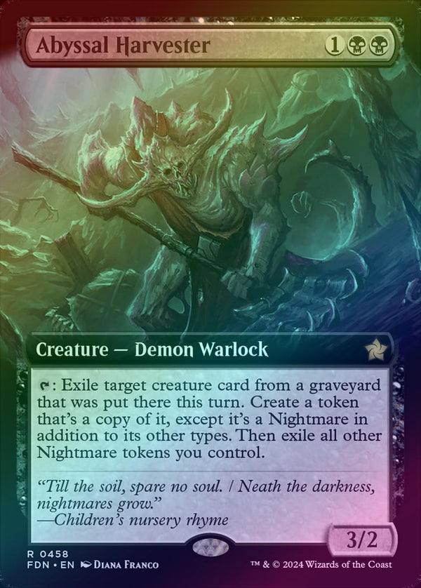 Abyssal Harvester - Extended Art (Foil) (FDN)
