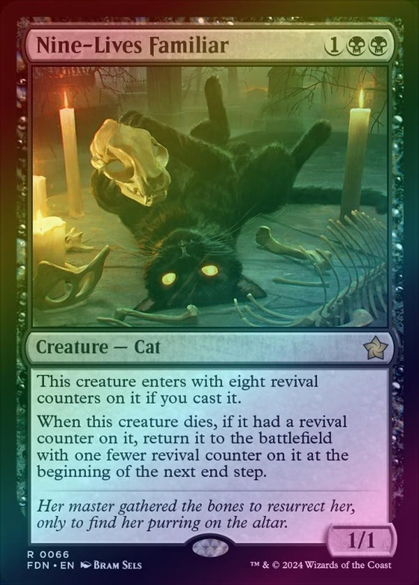 Nine-Lives Familiar (Foil) (FDN)