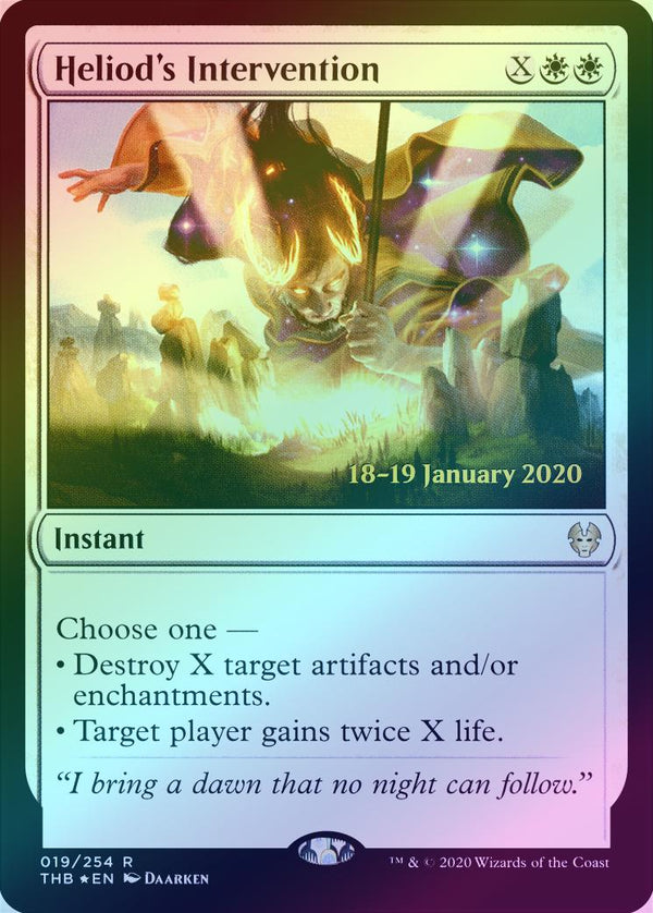 Heliod's Intervention - Prerelease Promo (PTHB) (Foil)
