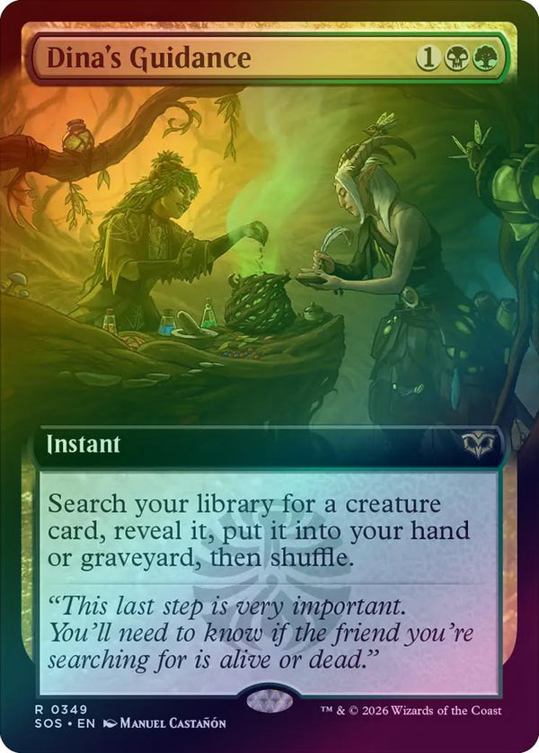 Dina's Guidance - Extended Art (Foil) (SOS)
