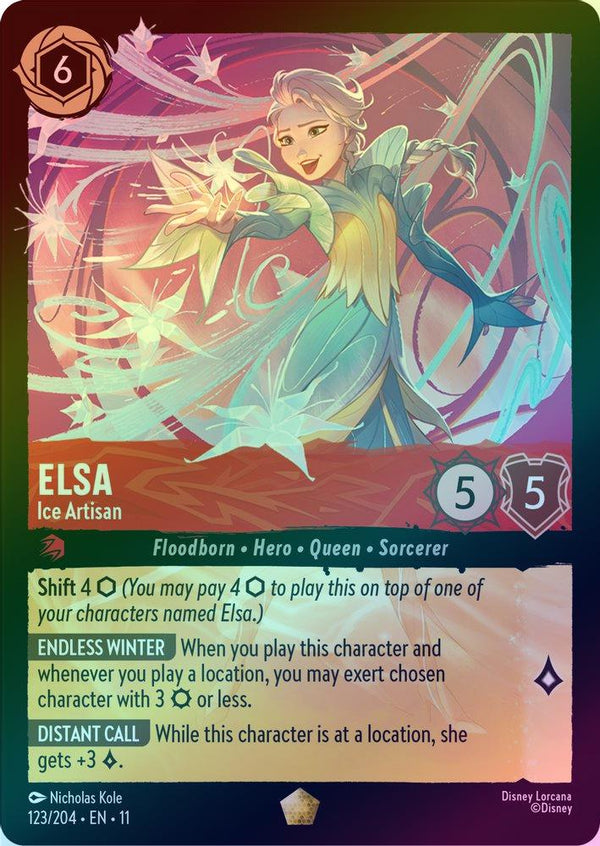 Elsa (Ice Artisan) - 123/204 - Legendary (Foil)