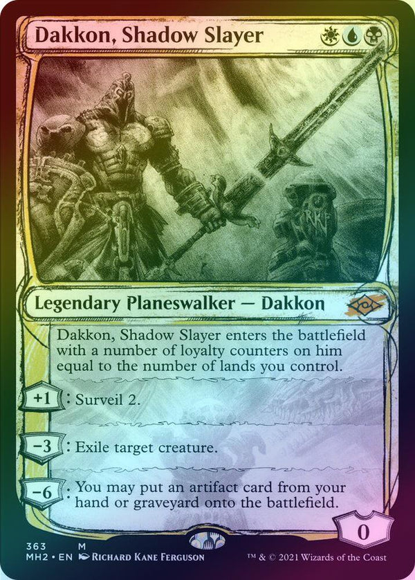 Dakkon, Shadow Slayer - Sketch Showcase (Foil) (MH2)