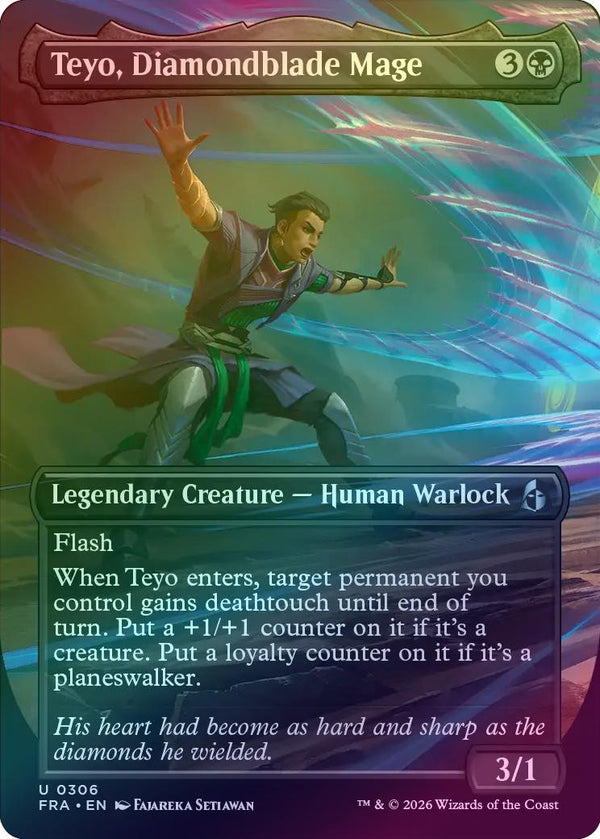 Teyo, Diamondblade Mage - Borderless Echo (Foil) (FRA)