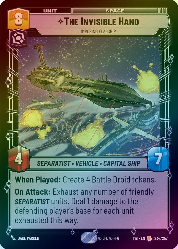 The Invisible Hand - Imposing Flagship - 234/257 - Rare (Foil)