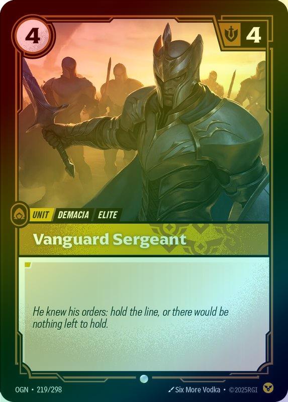 Vanguard Sergeant - 219/298 - Common (Foil)