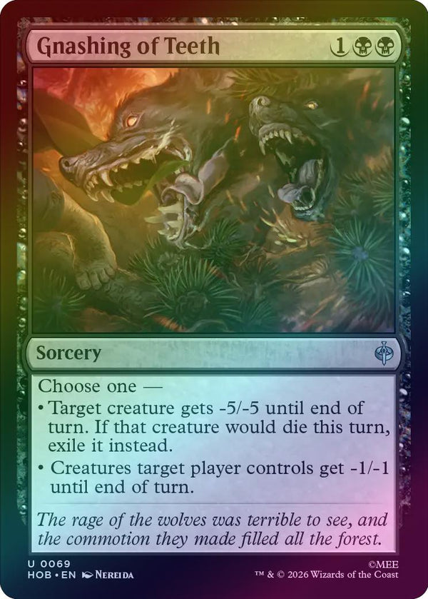 Gnashing of Teeth (Foil) (HOB) (Pre-Order)