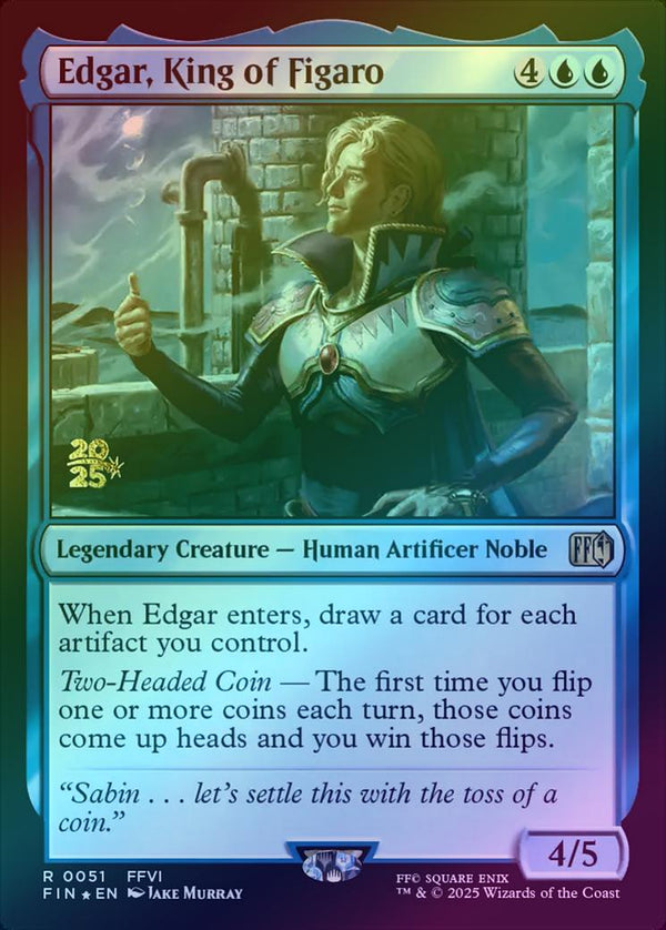 Edgar, King of Figaro - Prerelease Promo (Foil) (PFIN)
