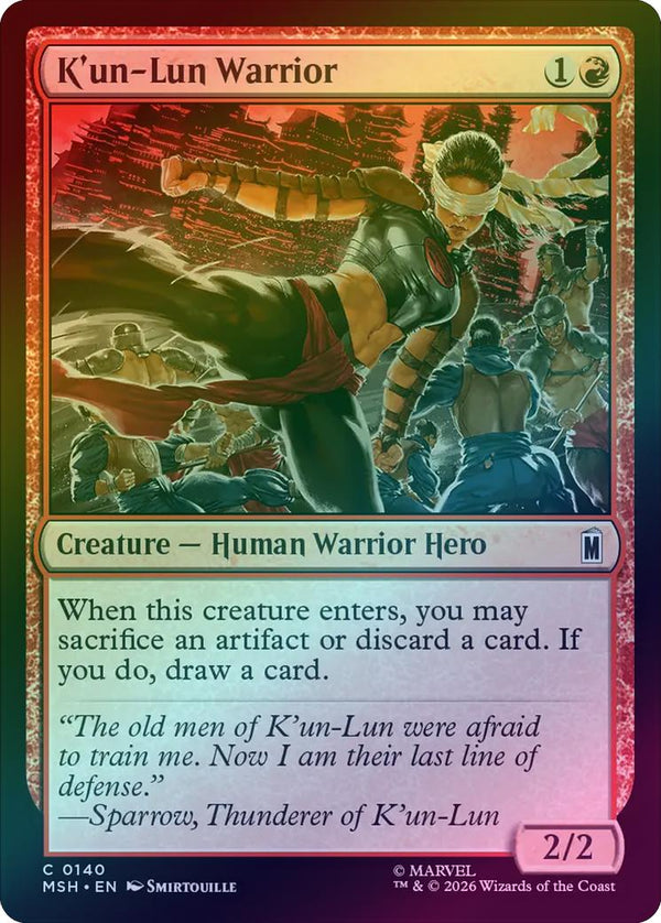 K'un-Lun Warrior (Foil) (MSH) (Pre-Order)