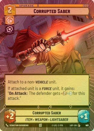 Corrupted Saber (Hyperspace) - 927 - Common (Foil)