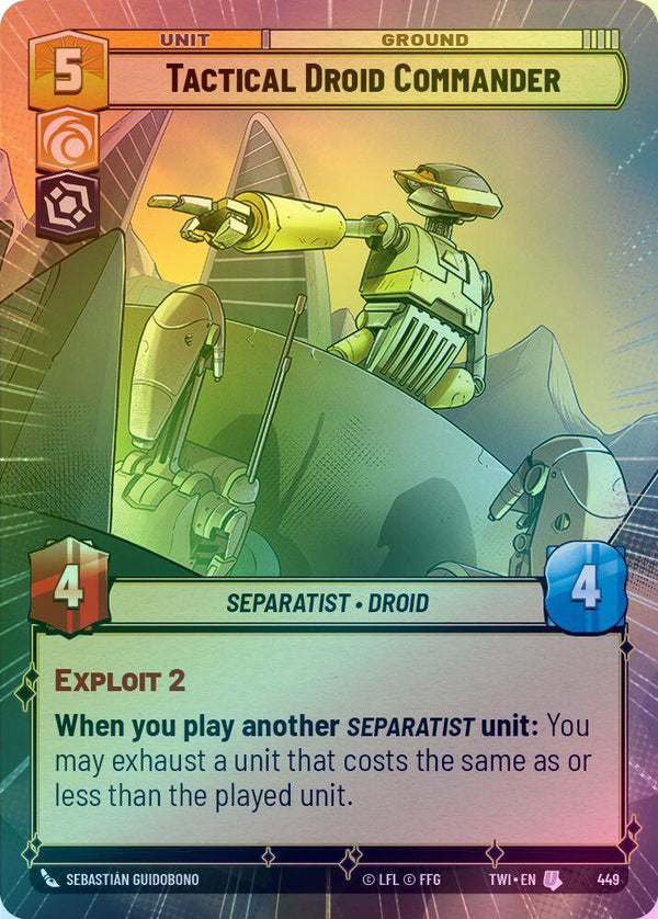 Tactical Droid Commander (Hyperspace) - 449 - Uncommon (Foil)
