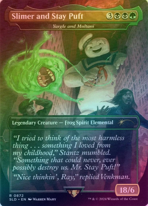 Slimer and Stay Puft // Yargle and Multani - Borderless (Foil) (SLD)