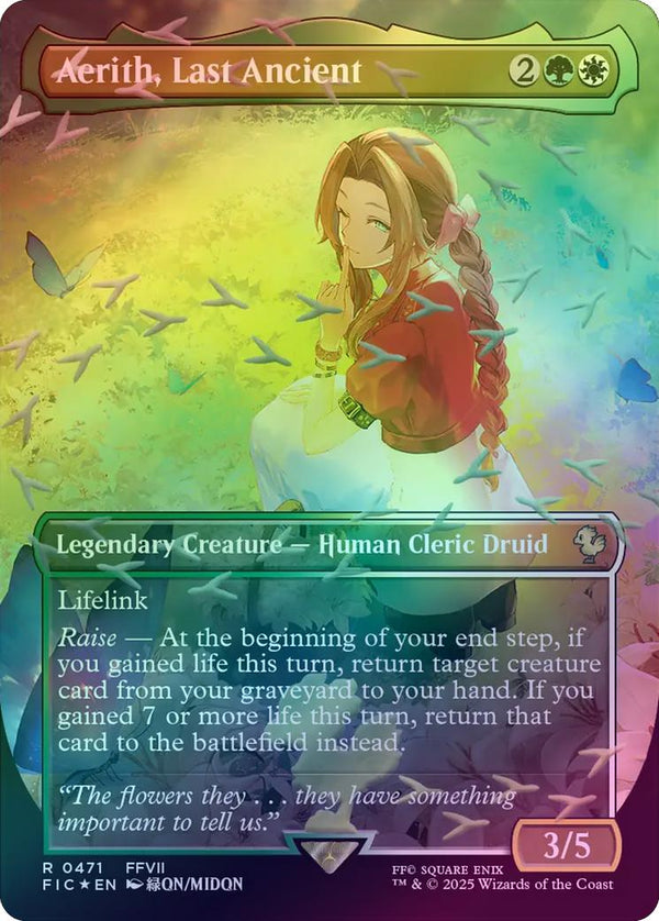 Aerith, Last Ancient - Borderless (Chocobo Track Foil) (FIC)