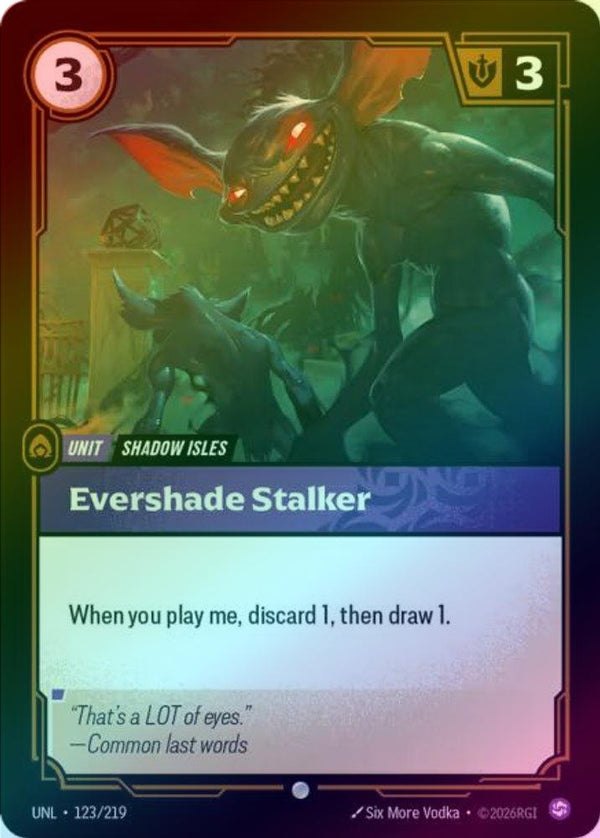 Evershade Stalker - 123/219 - Common (Foil)