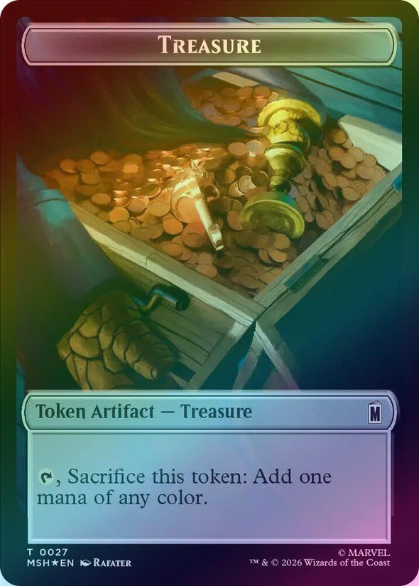 Treasure (027) // Construct (030) Token (Surge Foil) (TMSC)
