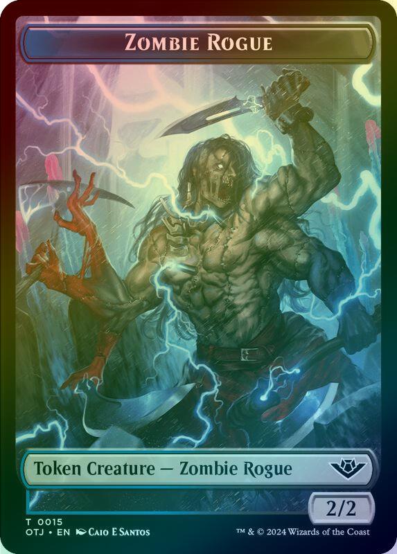 Mercenary // Zombie Rogue Token (Foil) (TOTJ)