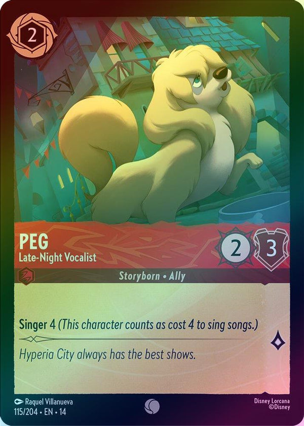 Peg (Late-Night Vocalist) - 115/204 - Common (Foil)