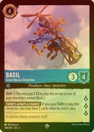Basil (Great Mouse Detective) - 138/204 - Super Rare (Foil)