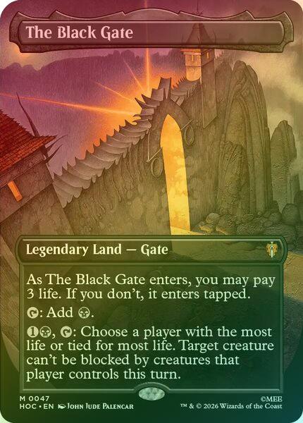 The Black Gate - Borderless (Foil) (HOC)