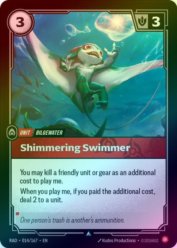 Shimmering Swimmer - 014/167 - Uncommon (Foil)