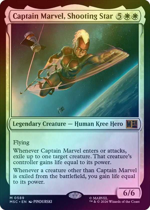 Captain Marvel, Shooting Star (Foil) (MSC) (Pre-Order)