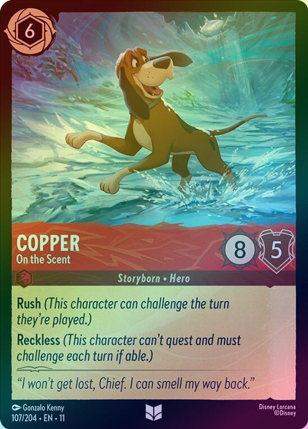 Copper (On the Scent) - 107/204 - Uncommon (Foil)