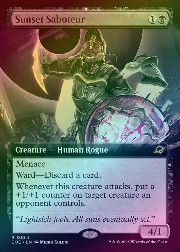 Sunset Saboteur - Extended Art (Foil) (EOE)