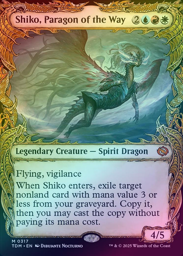 Shiko, Paragon of the Way - Draconic Showcase (Foil) (TDM)