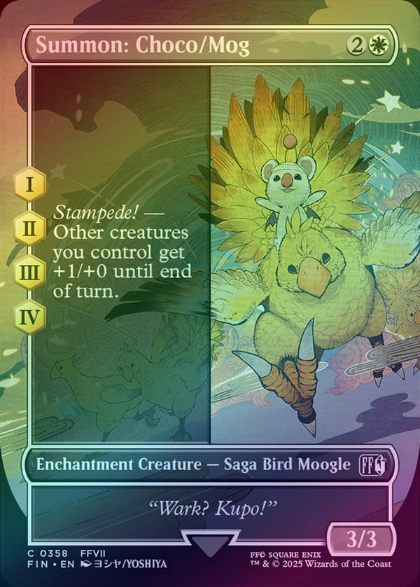 Summon: Choco/Mog - Borderless (Foil) (FIN)