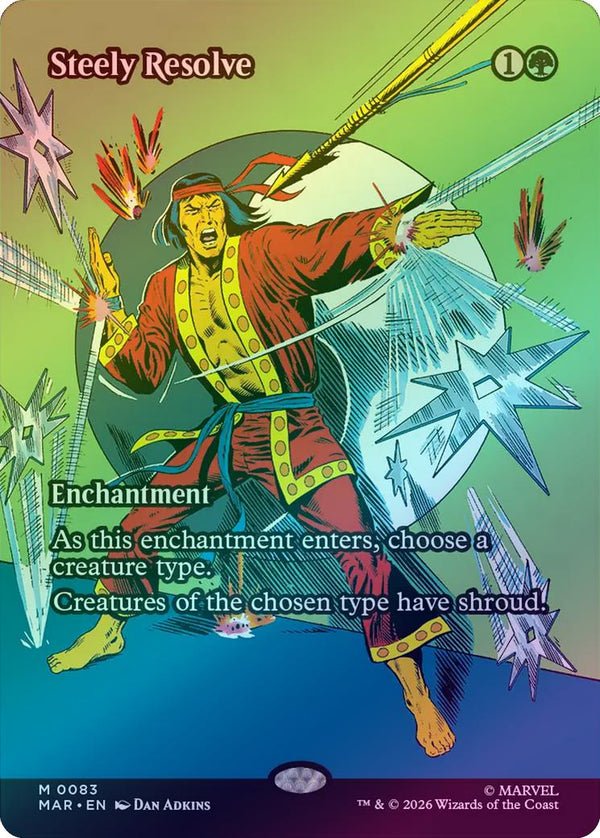 Steely Resolve - Source Material Showcase (Foil) (MAR) (Pre-Order)