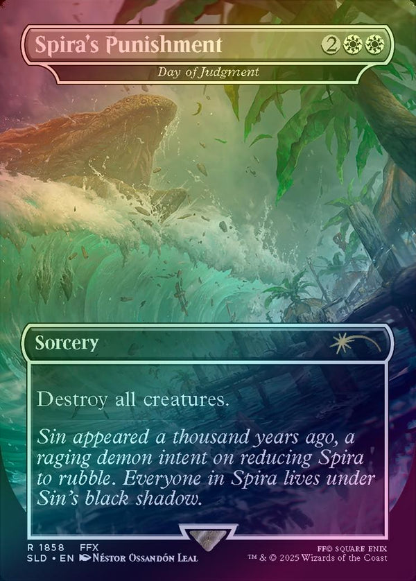 Spira's Punishment // Day of Judgment - Secret Lair x FINAL FANTASY: Game Over (Rainbow Foil) (SLD)