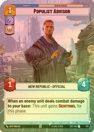 Populist Advisor (Hyperspace Foil) - 797 - Uncommon (Foil)