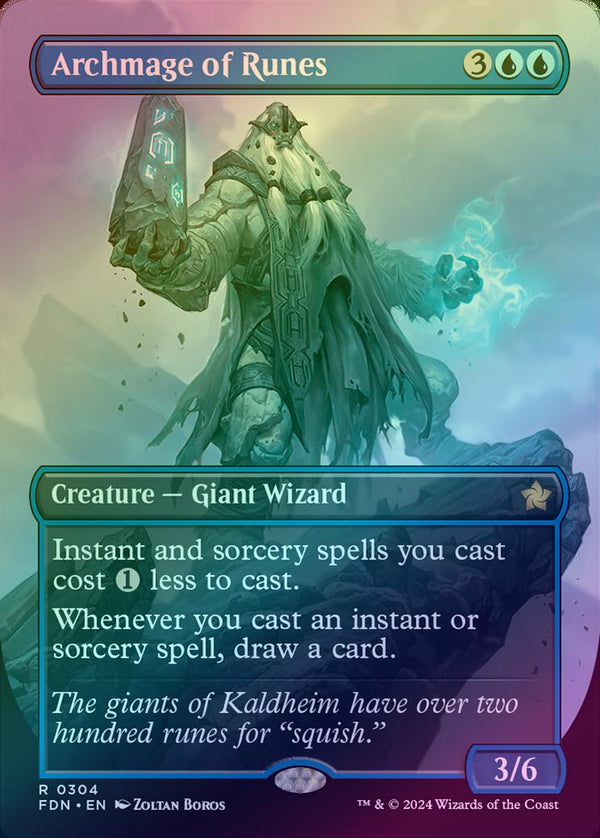 Archmage of Runes - Borderless (Foil) (FDN)