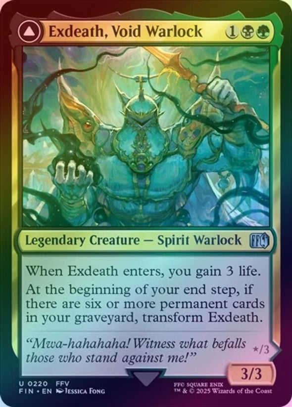 Exdeath, Void Warlock // Neo Exdeath, Dimension's End (Foil) (FIN)