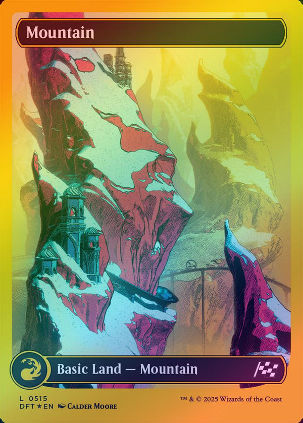Mountain (515) - Full Art (First-Place Foil) (DFT)