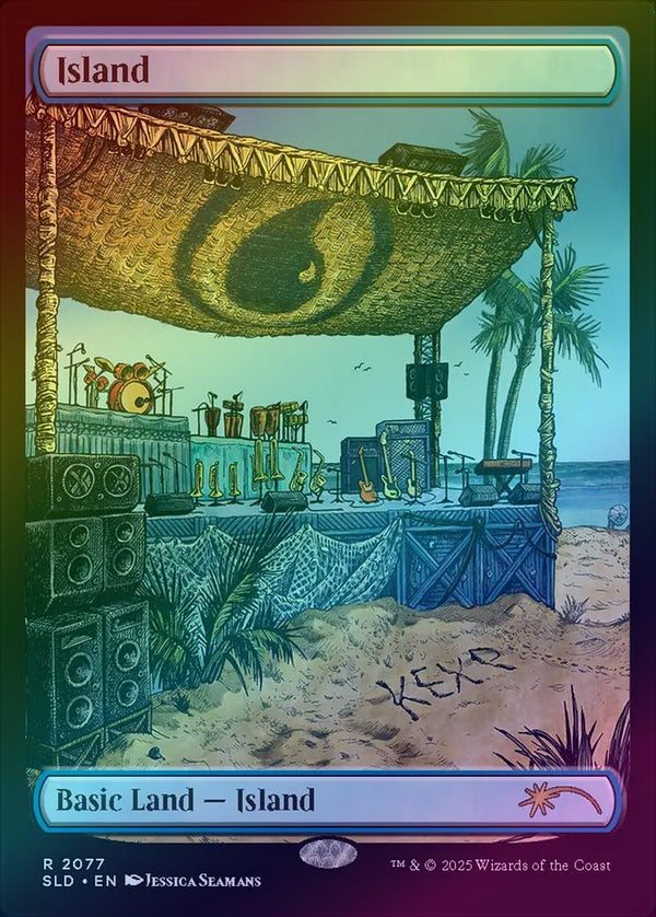 Island (2077) - Secret Lair x KEXP: Where the Music Matters (Rainbow Foil) (SLD)