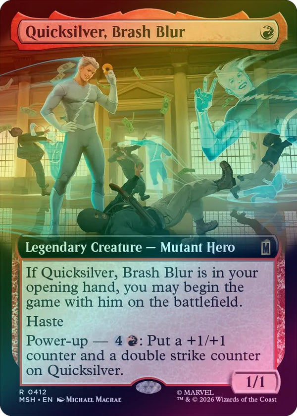Quicksilver, Brash Blur - Extended Art (Foil) (MSH) (Pre-Order)