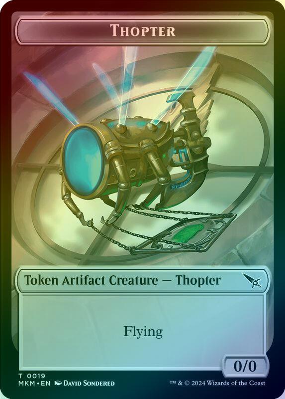 Detective // Thopter (019) Token (Foil) (TMKM)