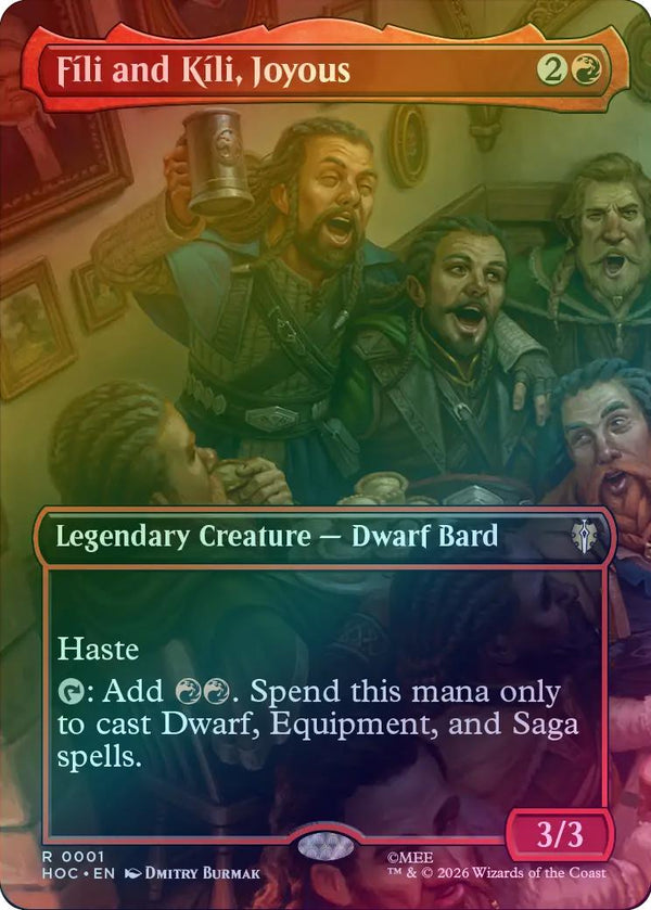 Fili and Kili, Joyous - Borderless (Foil) (HOC)