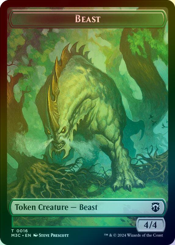 Elephant // Beast (016) Token (Ripple Foil) (TM3C)