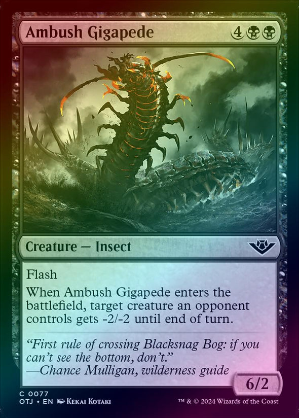 Ambush Gigapede (Foil) (OTJ)