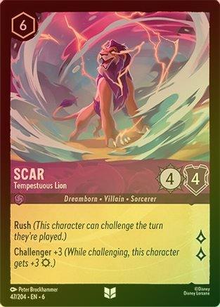 Scar (Tempestuous Lion) - 47/204 - Uncommon (Foil)