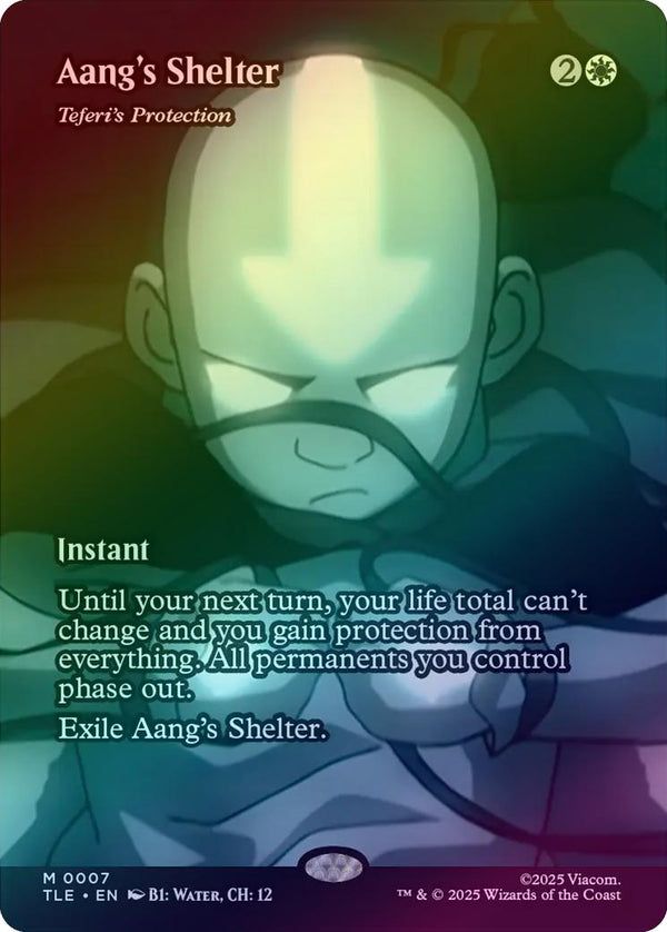 Aang's Shelter // Teferi's Protection - Borderless Source Material (Foil) (TLE)