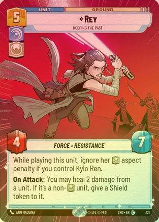 Rey - Keeping the Past (Hyperspace) - 321 - Legendary (Foil)