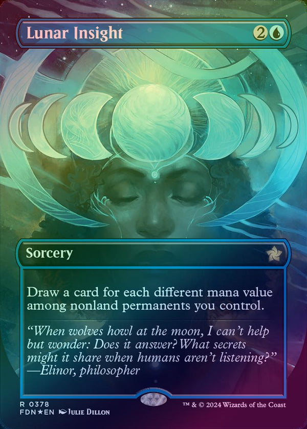 Lunar Insight - Borderless (Mana Foil) (FDN)