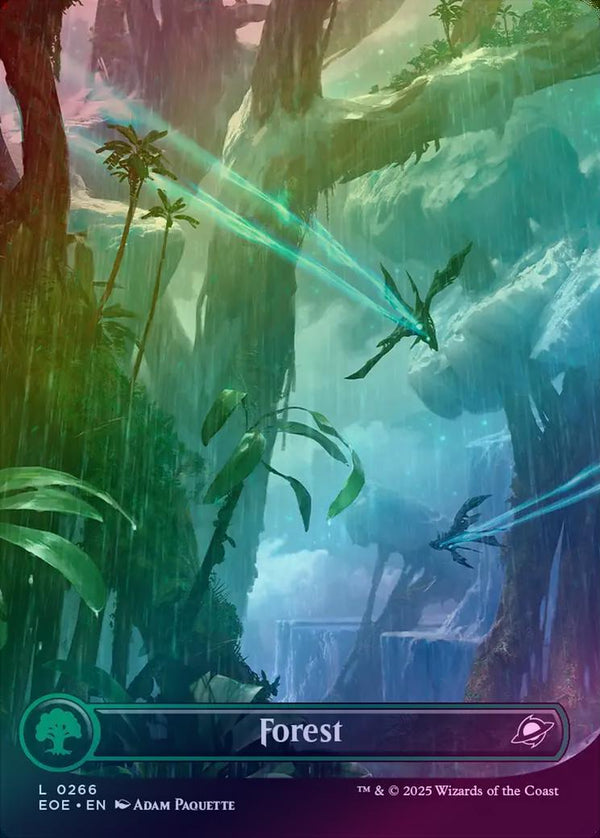 Forest (266) - Celestial Borderless (Foil) (EOE)